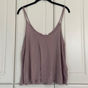 Lush Mauve Cotton, loose Tank Top